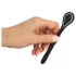 Penis Plug Dilator - wiederaufladbarer, vibrierender Dilator (1 cm, schwarz)