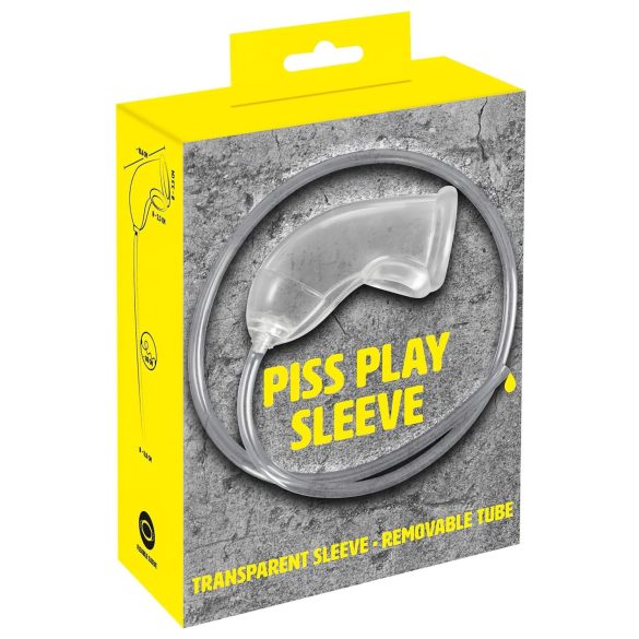 You2Toys Piss Play Sleeve - Penisaufsatz mit Auslaufrohr (transparent)
