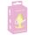 Cuties Mini Analplug - Silikon, Gelb (3,1cm)