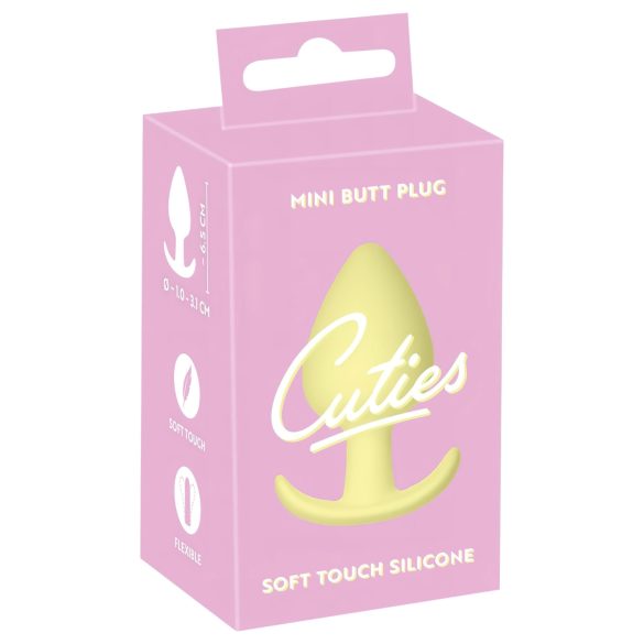 Cuties Mini Analplug - Silikon, Gelb (3,1cm)