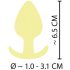 Cuties Mini Analplug - Silikon, Gelb (3,1cm)