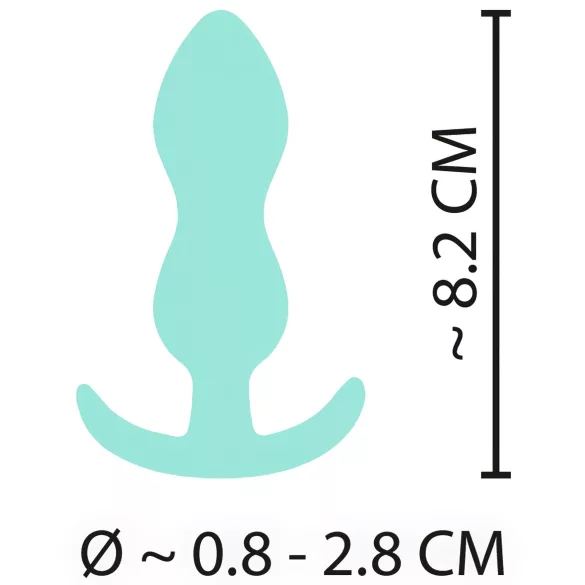 Cuties Mini Butt Plug - Silikon Analplug - Minze (2,3cm)
