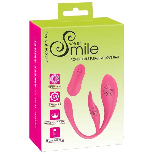 SMILE - Akku-Vibrations-Ei mit Radiofunktion (Pink)
