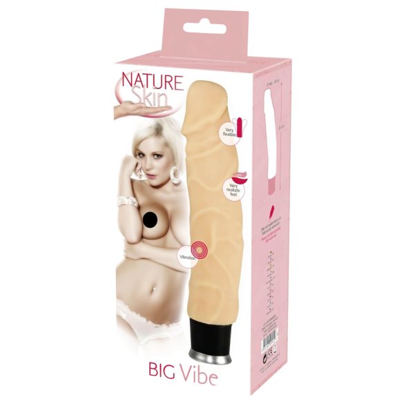 Nature Skin - lebensnaher Vibrator - hautfarben (23cm)