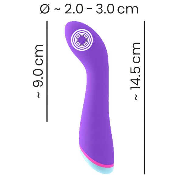 You2Toys bunt. - Akku, wasserdichter G-Punkt Vibrator (lila)