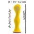 You2Toys Bunt - Wiederaufladbarer, wasserdichter Anal-Vibrator (Gelb)