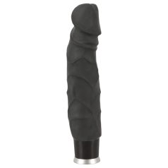 Nature Skin - lebensechter Vibrator - schwarz (22cm)