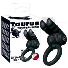   You2Toys - Taurus - zweimotoriger, vibrierender Penisring (schwarz)