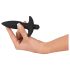 Black Velvet Anal-Vibrator Plug - klein
