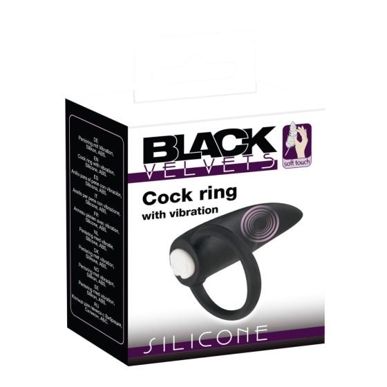 Schwarzer Samt-Fingervibrator (schwarz)