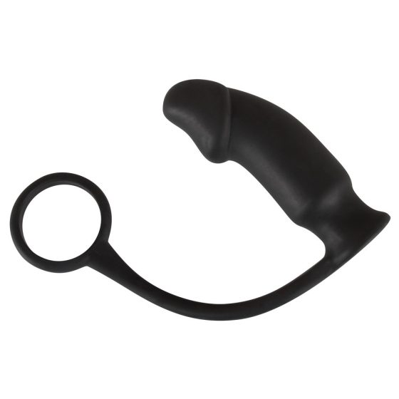 Black Velvet Analvibrator mit Penisring (schwarz)