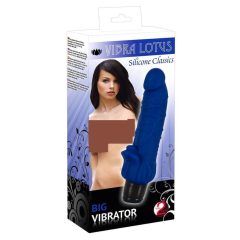 Lotus - Großer Vibrator mit Zungen (Blau)