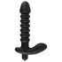 Black Velvet gerippter Vibrator - mittelgroß (schwarz)