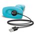 b-Vibe - Rotierender Perlen Analvibrator, akkubetrieben (türkis)