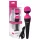 PalmPower Wand - wiederaufladbarer Vibro-Massagestab (pink-schwarz)