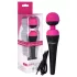 PalmPower Wand - wiederaufladbarer Vibro-Massagestab (pink-schwarz)