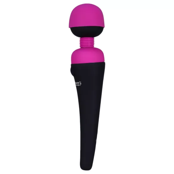PalmPower Wand - wiederaufladbarer Vibro-Massagestab (pink-schwarz)