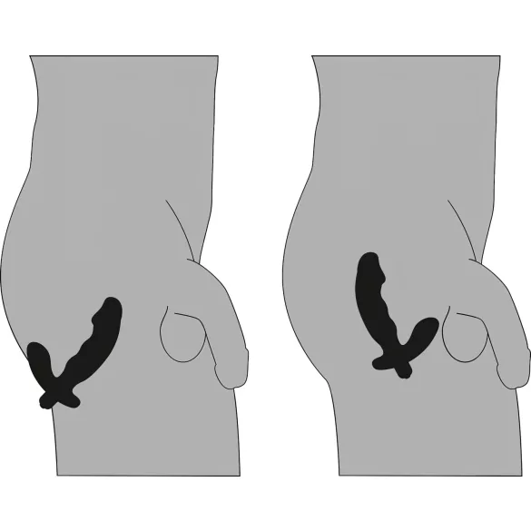 Rebel - Prostata-Vibrator mit Penis (schwarz)