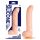 One Touch 8 - Silikonvibrator mit Hoden (natur)