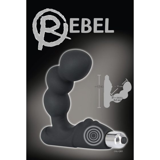 Rebel - kugelförmiger Prostata-Vibrator (schwarz)