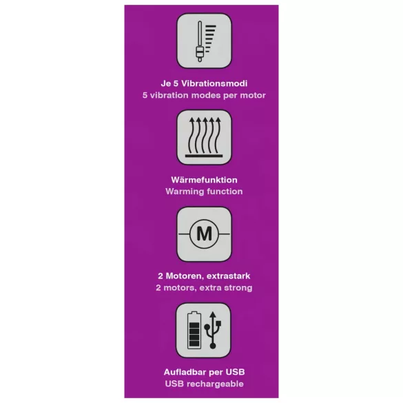 Javida - wärmender Klitorisstimulator Vibrator (lila)
