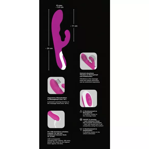 Javida - Wärmender Klitoris-Vibrator (Pink)