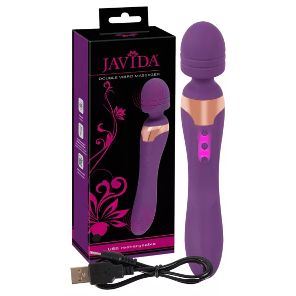 Javida Double - Doppelmassage-Vibrator (lila)