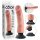 King Cock 9 Saugnapf Vibrator (23 cm) - Hautfarben