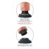 King Cock 9 Saugnapf Vibrator (23 cm) - Hautfarben
