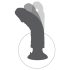 King Cock 9 Saugnapf Vibrator (23 cm) - Hautfarben