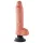 King Cock 10 Saugfuß-Vibrator (25 cm) - natur