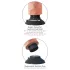 King Cock 10 Saugfuß-Vibrator (25 cm) - natur