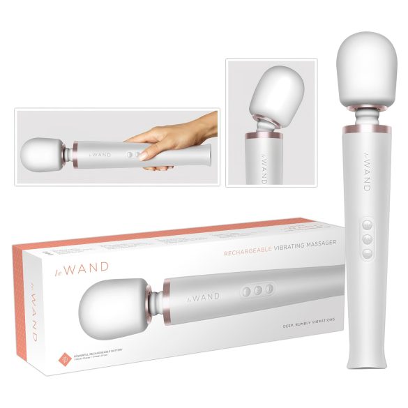 le Wand - Exklusiver Akku-Massage-Vibrator (Weiß)