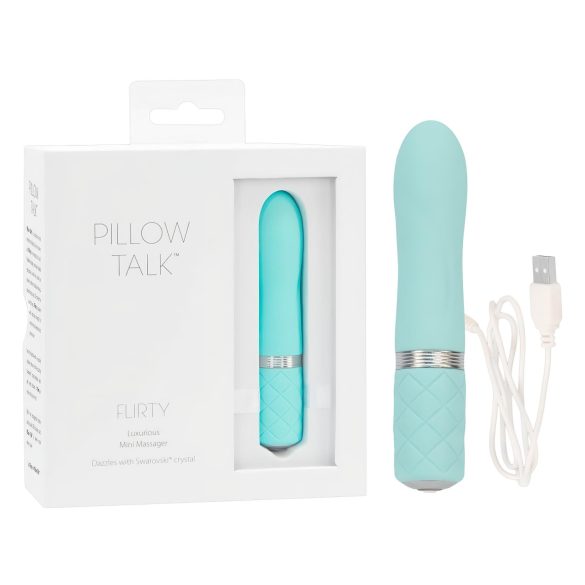 Pillow Talk Flirty - Akku-Stabvibrator (Türkis)