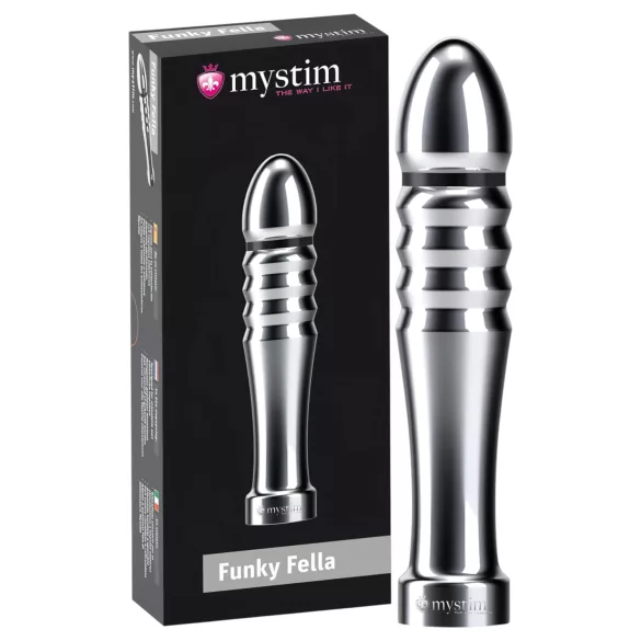 mystim Funky Fella - geripptes Elektro-Dildo