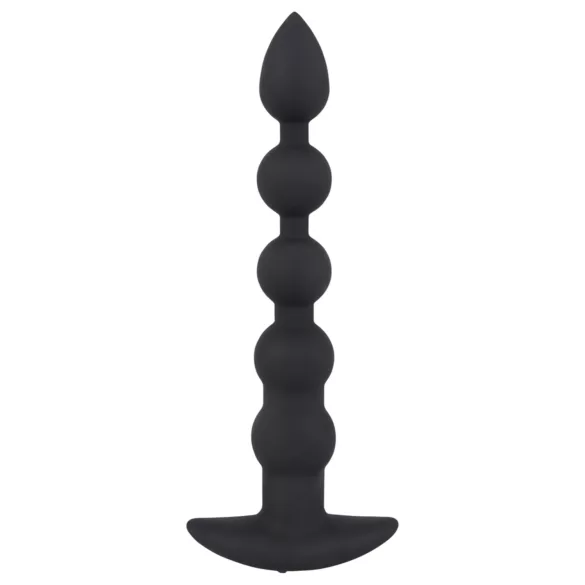 Black Velvet - Wiederaufladbarer 5-Perlen Analvibrator (schwarz)