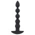Black Velvet - Akku Analvibrator mit 5 Perlen (schwarz)