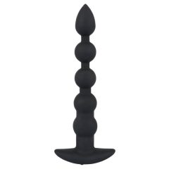   Black Velvet - Akkubetriebener Anal-Vibrator mit 5 Perlen (schwarz)