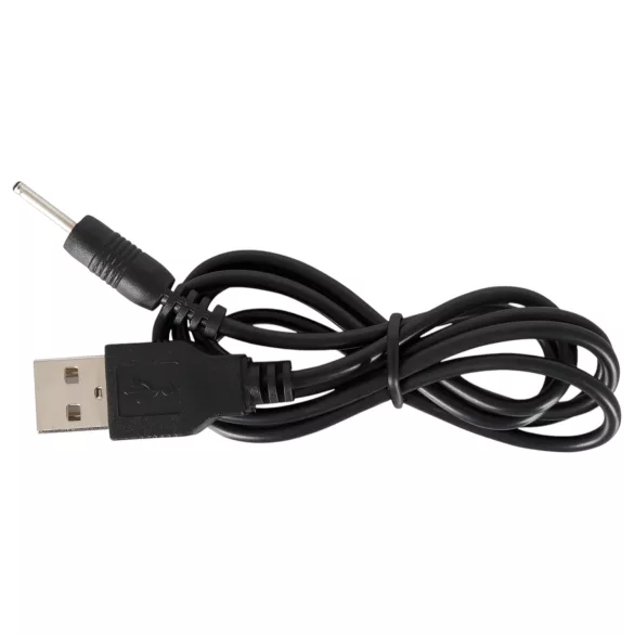 Black Velvet - Wiederaufladbarer 5-Perlen Analvibrator (schwarz)