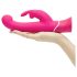 Happyrabbit G-Punkt - wasserdichter Vibrator mit Klitorisstimulator (Pink)