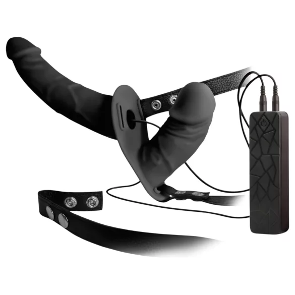 Double Thruster - anlegbarer Doppelvibrator (schwarz)