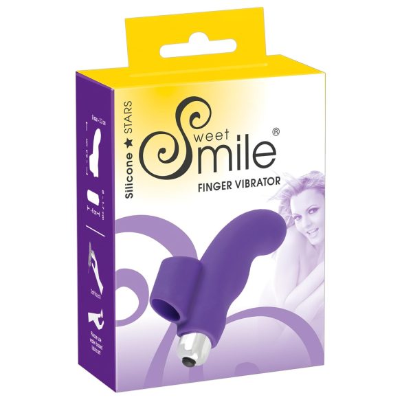 SMILE Finger - gewellter Silikon-Fingervibrator (Lila)