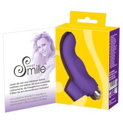 SMILE Finger - gewellter Silikon-Finger-Vibrator (lila)