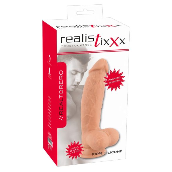 Realistixxx Torero - Drehender Akku-Vibrator mit Saugnapf (22cm)