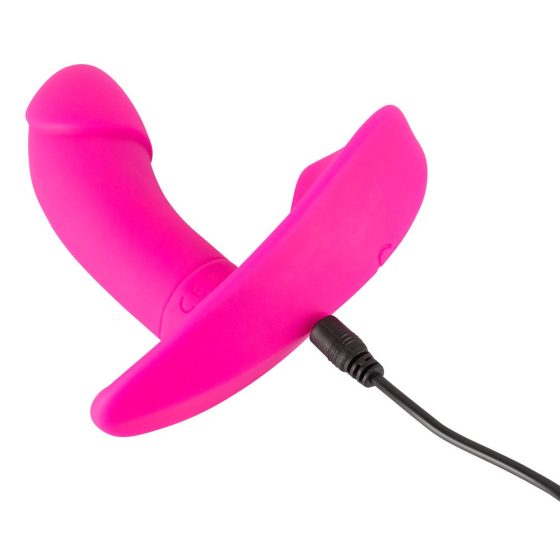 SMILE Panty - wiederaufladbarer, schnurloser, ansteckbarer Vibrator (pink)