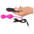 SMILE Love Balls - Wiederaufladbares, Funk Vibrations-Ei (Pink)