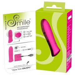   SMILE Power Bullett - wiederaufladbarer, extra starker kleiner Stabvibrator (pink)