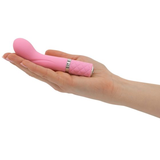 Pillow Talk Racy - Akkubetriebener, schlanker G-Punkt-Vibrator (pink) mit Swarovski-Kristall