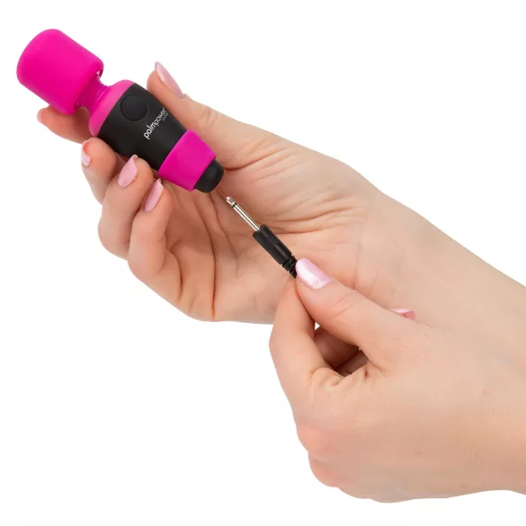 PalmPower Pocket Wand - Mini-Massagevibrator (Pink-Schwarz)