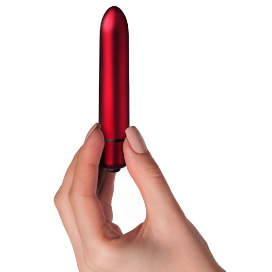 Scarlet Velvet - Mini Lippenstift-Vibrator (10 rhythmisch) - Rot